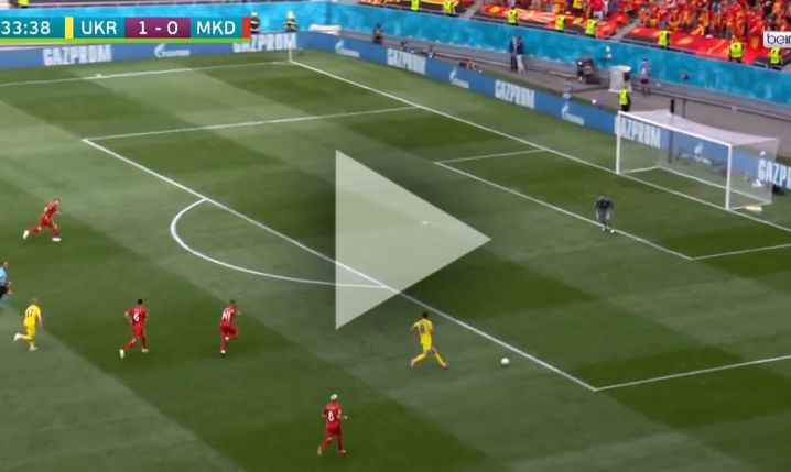 Yaremchuk strzela gola na 2-0 z Macedonią Północną! [VIDEO]
